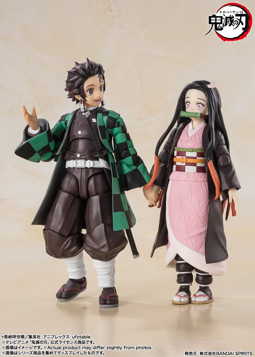 Demon Slayer: Kimetsu no Yaiba Figurine S.H. Figuarts Nezuko Kamado 13 cm Black, Black