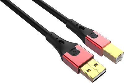 Oehlbach USB-Evolution B - hochwertiges USB-Kabel Typ 2.0 USB-A auf USB-B (für Audio-Streaming, DAC