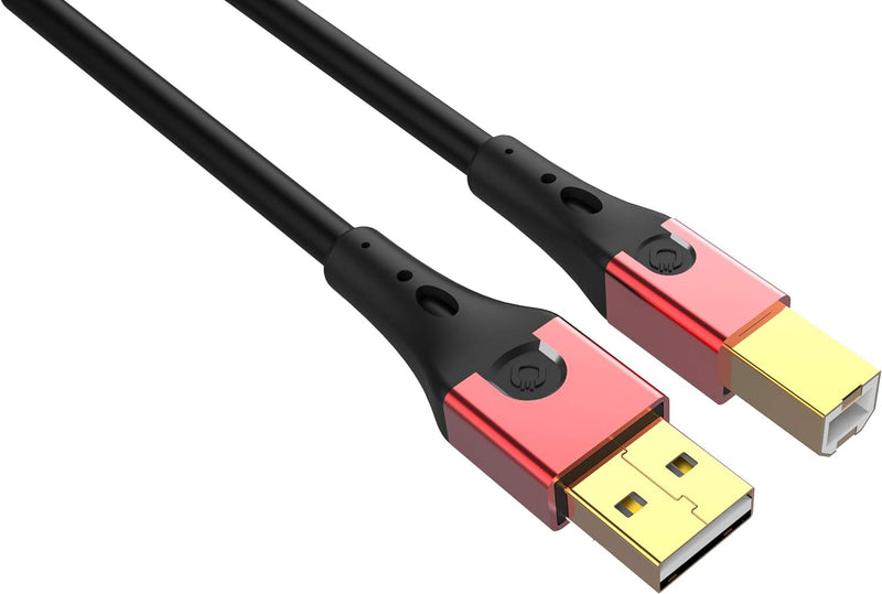 Oehlbach USB-Evolution B - hochwertiges USB-Kabel Typ 2.0 USB-A auf USB-B (für Audio-Streaming, DAC