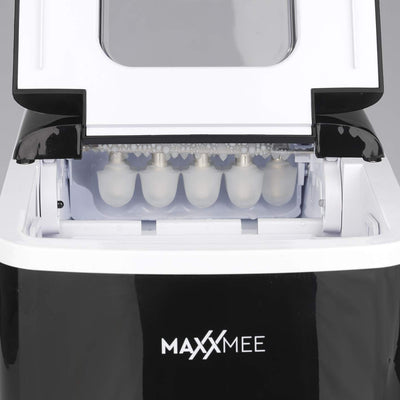 MAXXMEE Eiswürfelmaschine Ice Maker | Eiswürfelbereiter mit 2 Würfelgrössen, 1,8 L Wassertank, kein