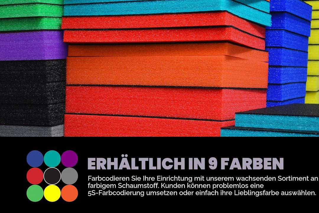 Shadow Foam L-Boxx Einsätze [Doppelpack] für Bosch L-Boxx 102-374 Schaumstoff für Sortimo L-Boxx Mod