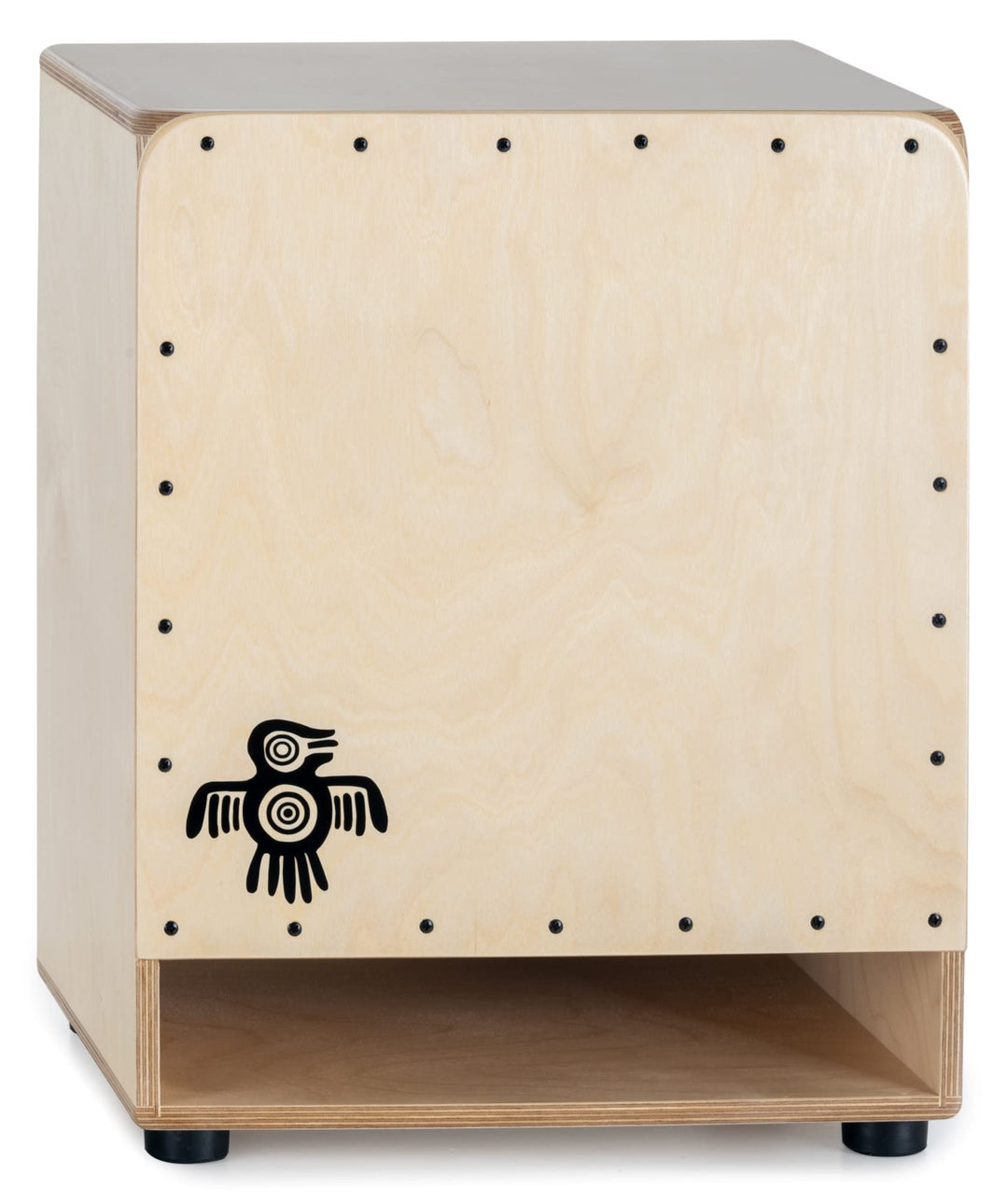 XDrum Bass Cajon Peruana Birch (3 mm Schlagplatte, wuchtiger Bass, heller Snare-Sound, Bassreflex-Ko