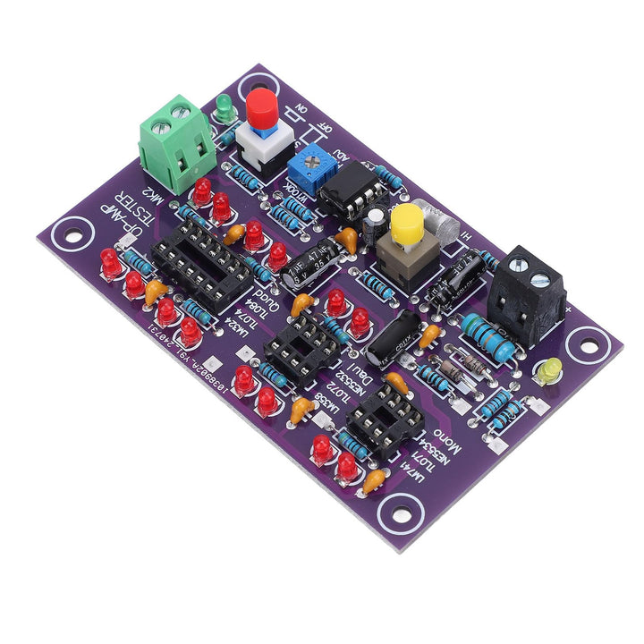 OP AMP Testmodul Operationsverstärker Testbrett Verstärkung Schaltung Test für Einzel Doppel Quad DC