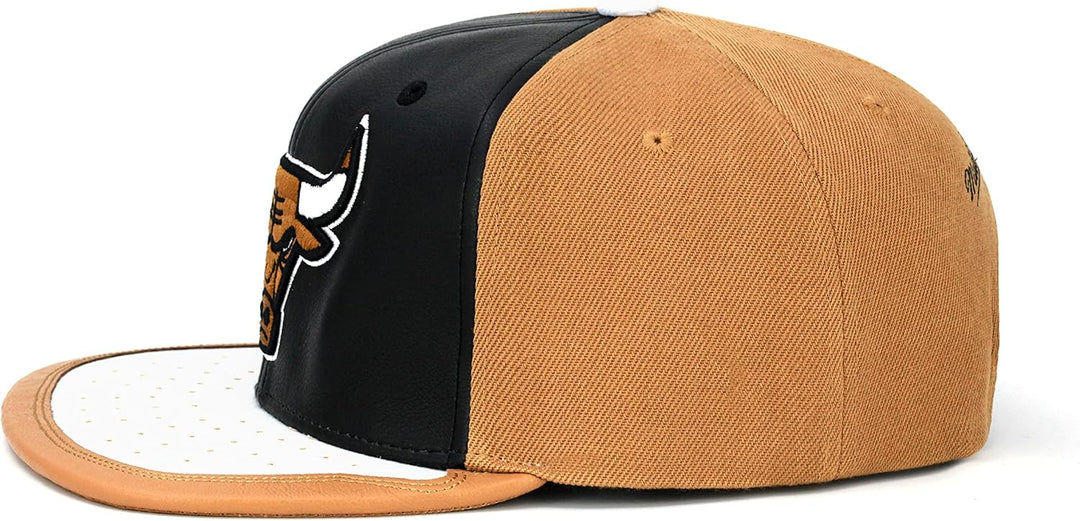 Mitchell & Ness Day One Snap Bulls Cap Basecap Baseballcap Flat Brim NBA Chicago Snapback Einheitsgr