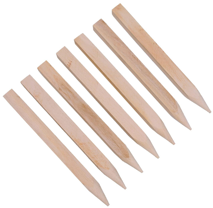 Holzpfähle, Holzpflöcke, Holzpfosten, angespitzt, quadratisch, aus Hartholz, 50 Stück, 40 cm – zum M