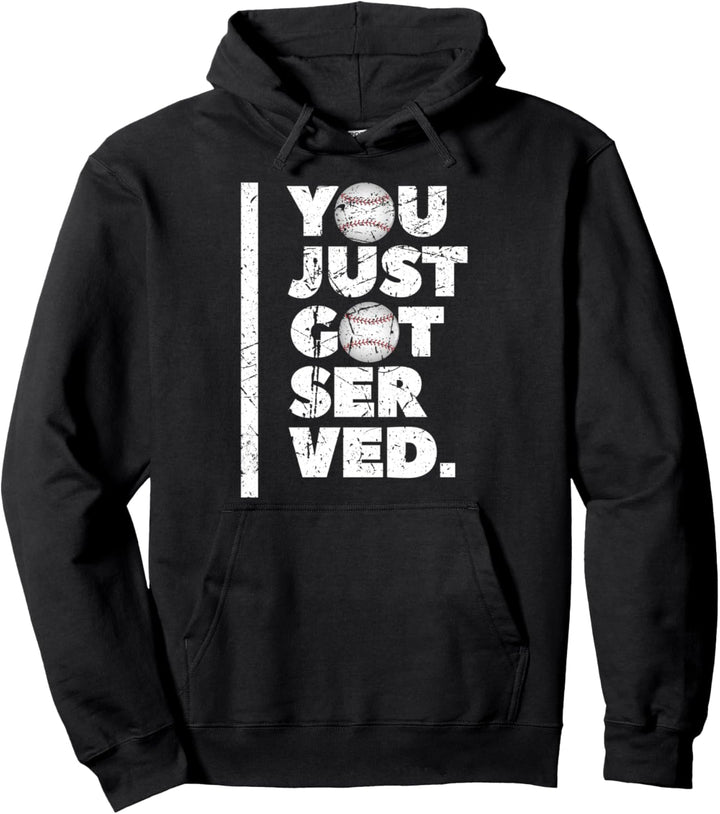 Baseball-Geschenke, die Ihnen gerade serviert wurden Pullover Hoodie