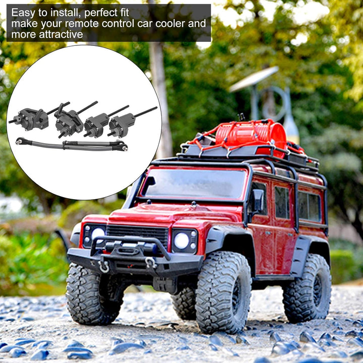 Alomejor RC Auto Achse Hintere Vordere Portalachse mit Lenklenker Getriebewelle Kompatibel mit Axial