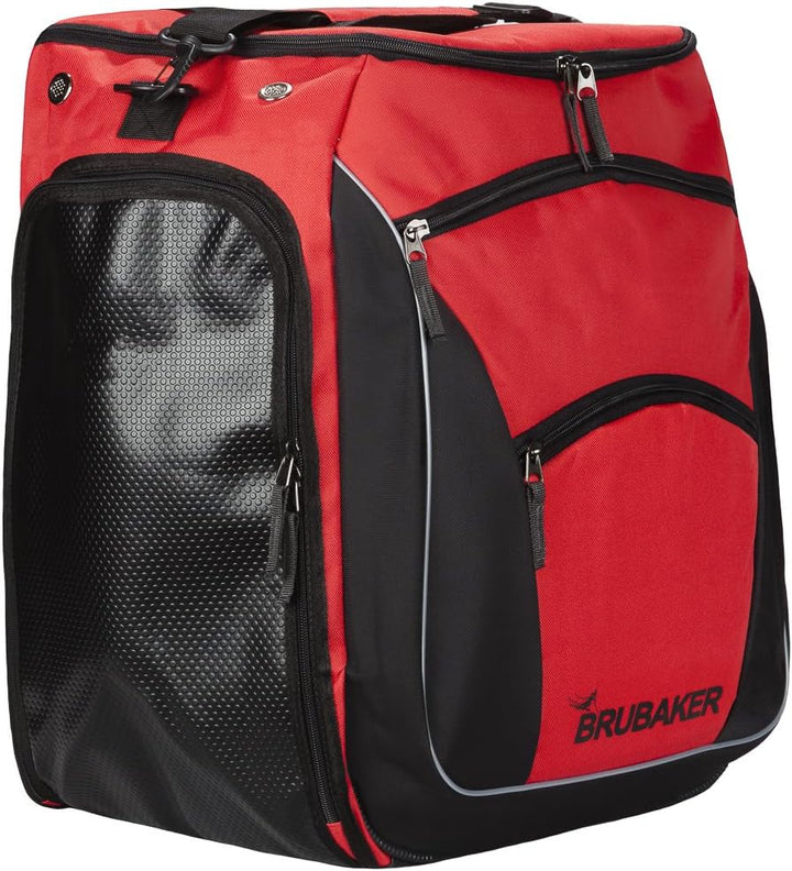 BRUBAKER Skischuhtasche Professional für Schuhe und Helm mit Rucksack-Tragegurten und Schaum-Rückenp
