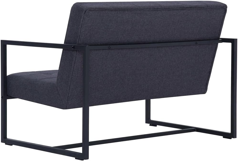 vidaXL Sofa mit Armlehnen Sessel Loungesofa Polstersofa Stoffsofa Couch Sofagarnitur Couchgarnitur S