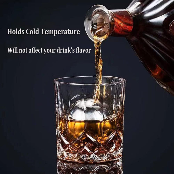 Whisky Steine Edelstahl Eiswürfel Ball Set-8 Wiederverwendbare Kühlsteine Geschenkset Ice Whiskey St