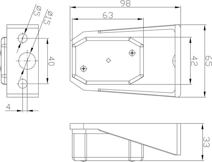 Anhängerbeleuchtung SET Rückleuchten 12V LED Umrissleuchten 7 polig Kabel 5,3 m