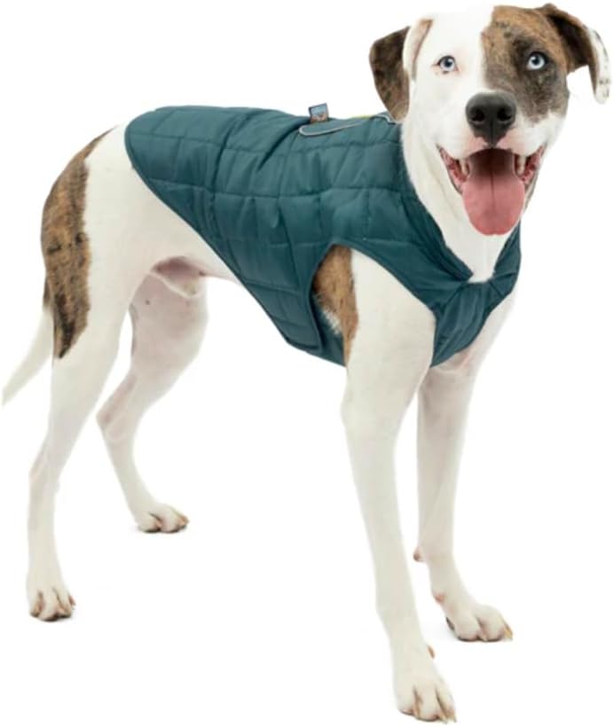 Kurgo Loft Hundejacke, Mit Hundegeschirr kombinierbar, Wasserdicht und reflektierend, Ideal für den