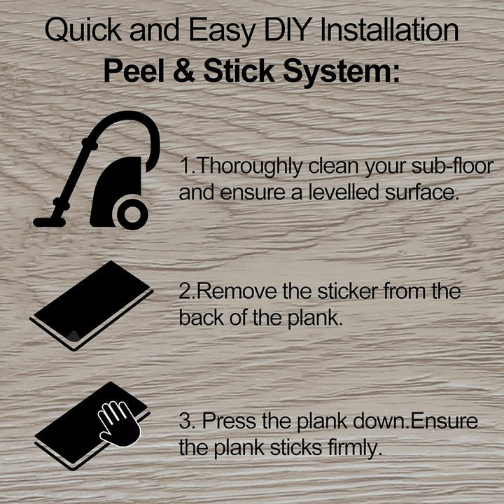 PVC Bodenbelag Selbstklebend, Vinylboden Wasserfest Rutschfest, Vinyl Laminat Rutschfeste Dekor-Diel