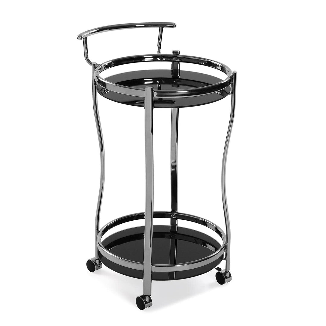 Versa Driana Wagen für Küche, Wohnzimmer oder Esszimmer, Moderne Servierwagen, Massnahmen (H x L x B