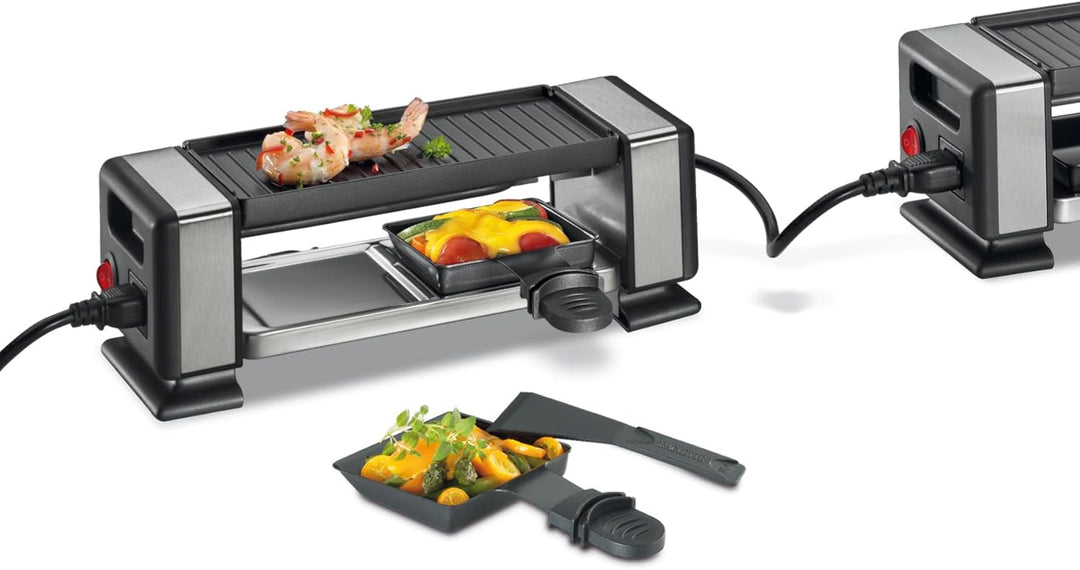 Küchenprofi Raclette VISTA2 PLUS-KP1760202800/grau, Erweiterbar 2 Personen
