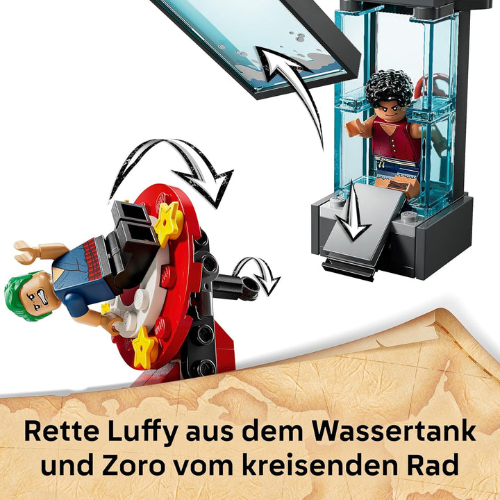 LEGO ONE Piece Zirkuszelt von Buggy dem Clown - Interaktives Spielzeug mit 4 Minifiguren - Ruffy, Na