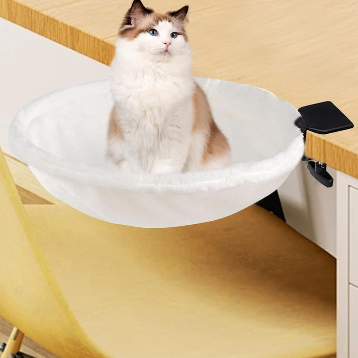 Katzen Schreibtischbett - 180° Drehbare Katzenhängematte Mit Bis Zu 22 Kg Tragkraft | Ergonomisches