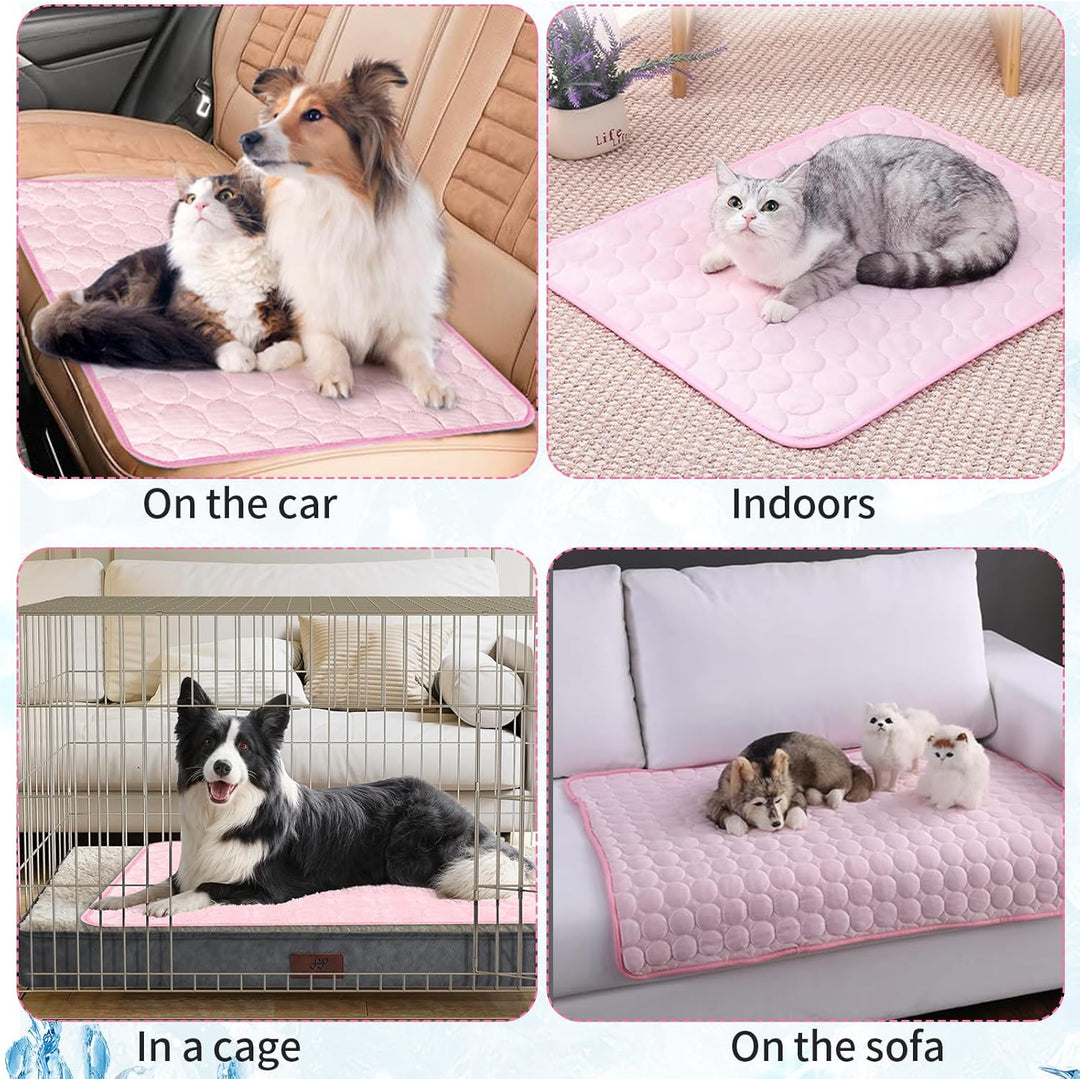 Kühlmatte für Katzen Kühlmatte Hunde 62×50cm Dog Cooling Mat Hundedecke Zum Mitnehmen Hund Kühlkorb