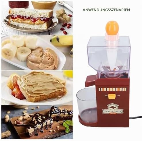 TOPINCN Elektrischer Erdnussbutter-Maker für Selbstgemachte Nussbutter mit Rutschfester Silikonbasis