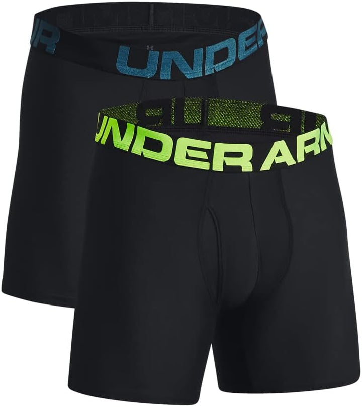 Under Armour Herren Tech Stretch Feuchtigkeitstransport Flachvorder Shorts XXL (006) Black/Static Bl