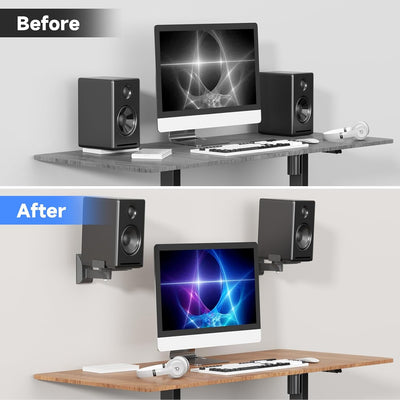 suptek Dual Side Clamping Bücherregal Lautsprecherhalterung Wandhalterung für grosse Umgebungslautsp