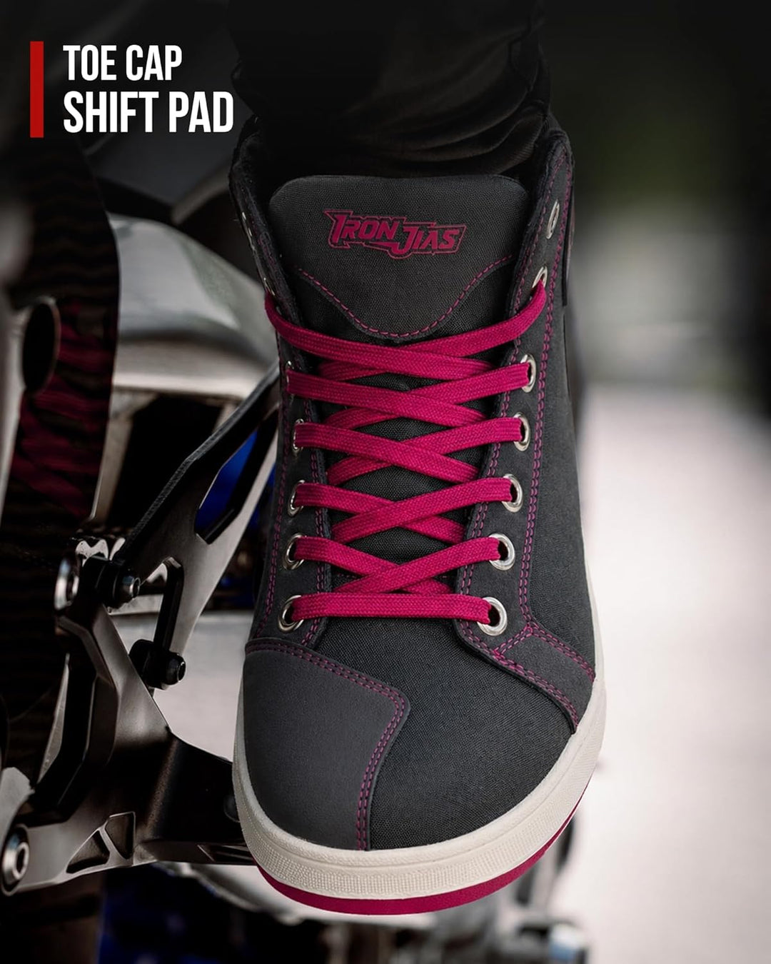 IRON JIA'S Motorradschuhe Herren Damen Motorradstiefel Herren CE-konform rutschfeste atmungsaktive S