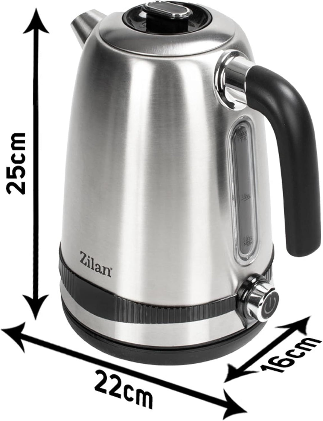 Edelstahl Wasserkocher 1,7 Liter | 100% BPA FREI | 2200 Watt | Digitale Temperaturanzeige | Warmhalt
