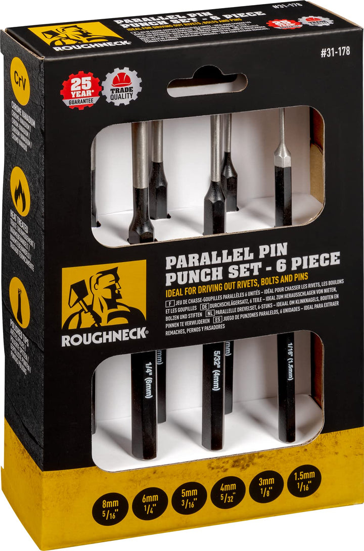 Roughneck ROU31178 Splinttreiber, 6 Stück im Set 1 Multi, 1 Multi