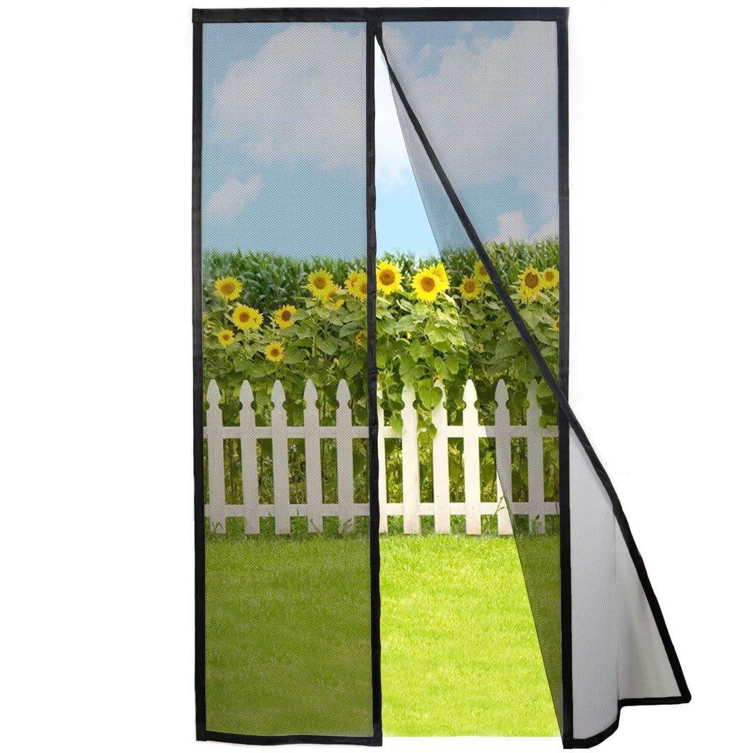 Risareyi Magnet Fliegengitter Balkontür 75x185cm, Schwarz Moskitonetz Tür