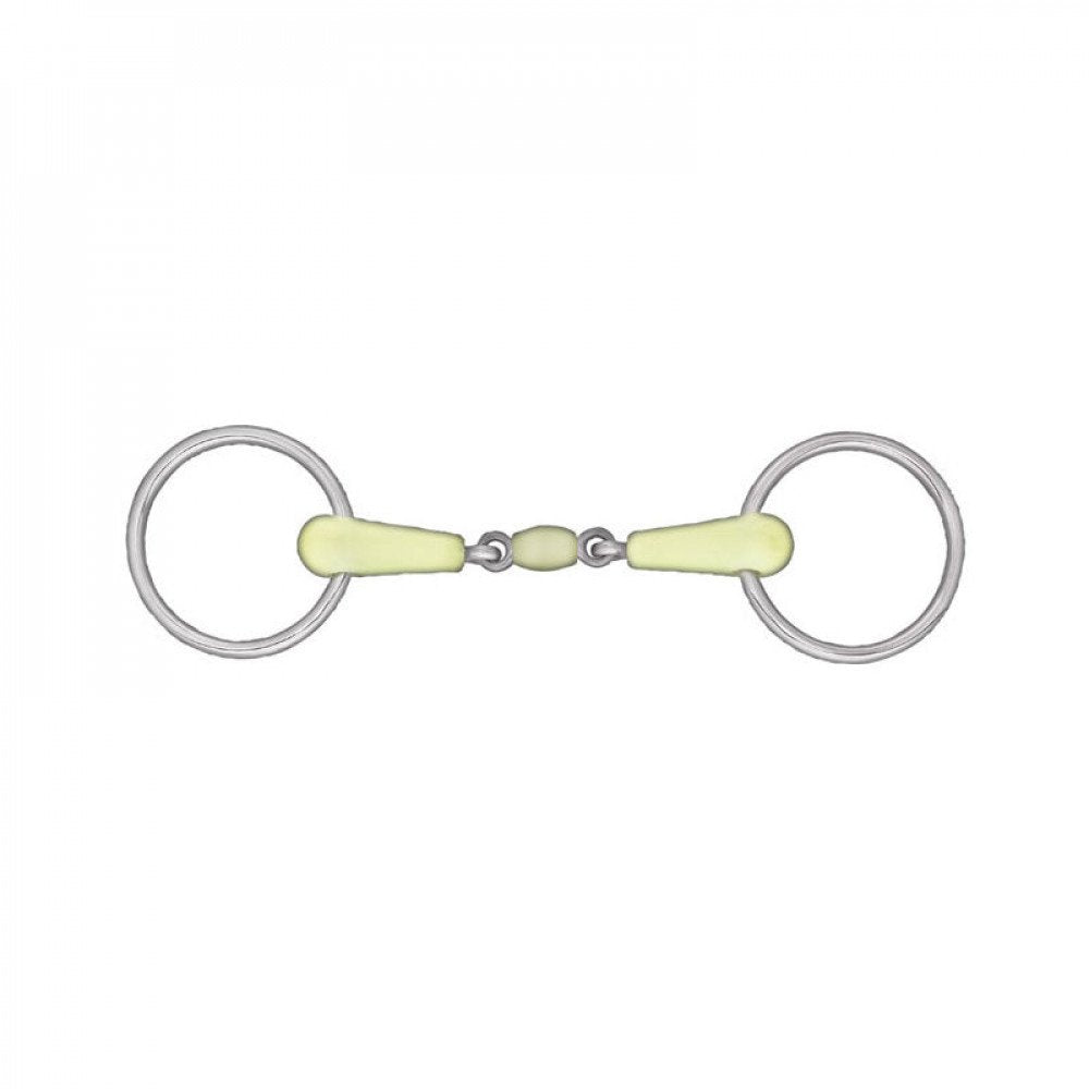 Horze Apple Flavor Peanut Link Loose Ring Snaffle Bit