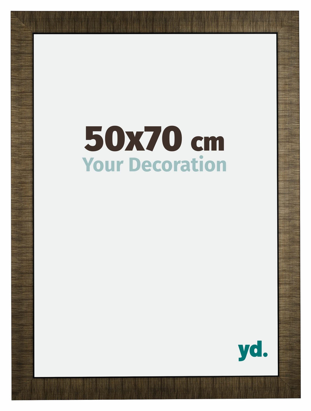 yd. Your Decoration - Bilderrahmen 50x70 cm - Bilderrahmen aus Holz mit Acrylglas - Antireflex - Aus