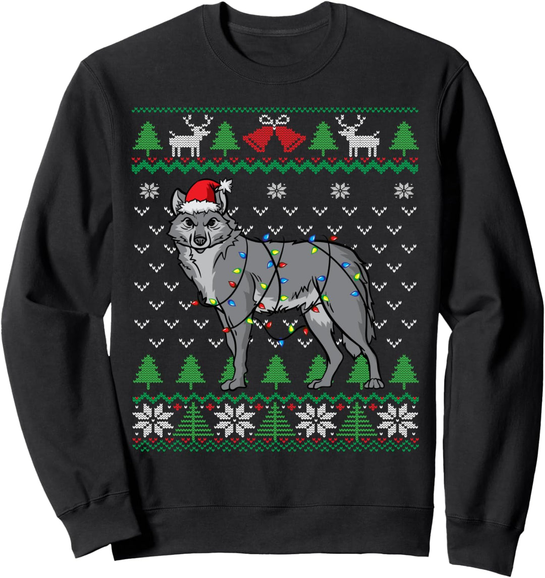 Wolf | Weihnachten Wolf Ugly Christmas Sweatshirt