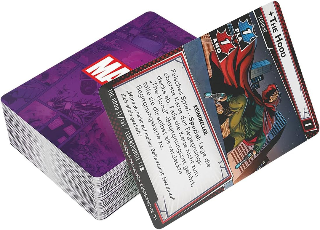 Fantasy Flight Games, Marvel Champions: LCG – The Hood, Szenario-Erweiterung, Expertenspiel, Kartens