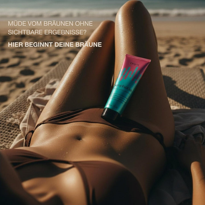 Onyx Sunphoria Solarium Creme ohne Selbstbräuner - Sonnencreme mit Bräunungsbeschleuniger - Extreme