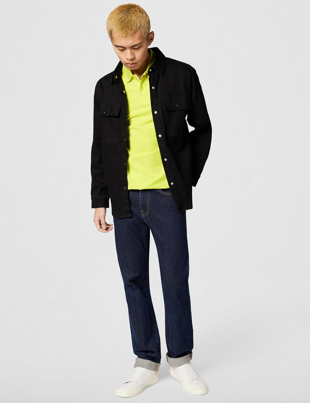 BOSS Herren Pio 1 10256488 01 Polo (1er Pack) M 732bright Yellow, M 732bright Yellow