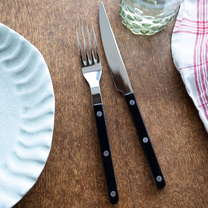 SABRE PARIS - Tafelbesteck, 5-teilig - Bistrot - Messer, Gabel, Esslöffel, Teelöffel & Kuchengabel -