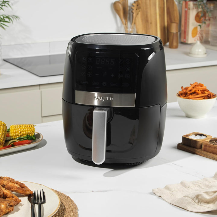 Salter EK6179VDE Digitale Heissluftfritteuse – 5,7 l ölfreie Fritteuse, 12 Kochfunktionen, wenig ode