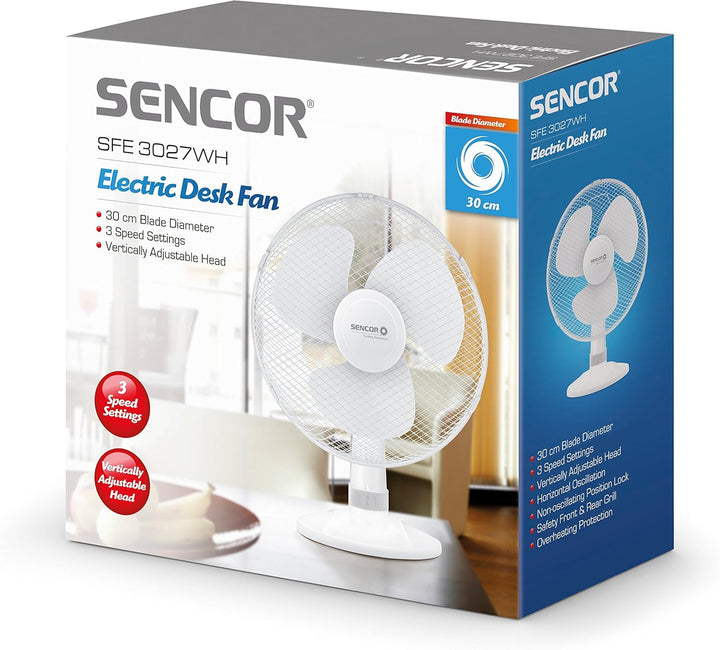 SENCOR SFE 3027WH Tischventilator