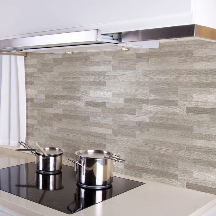 CREARREDA Spritzschutz für Küche, Wandaufkleber Birke 260x60 cm 100% Made in Italy Küchenrückwand mi