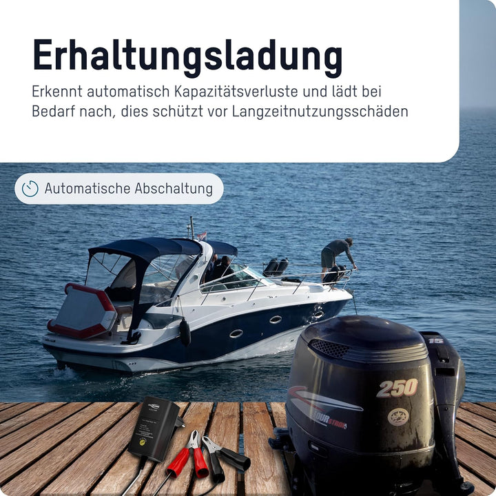 ANSMANN Batterie Ladegerät 2V/6V/12V mit Erhaltungsladung zum Einlagern von Blei Akkus (Gel, Wet, MF