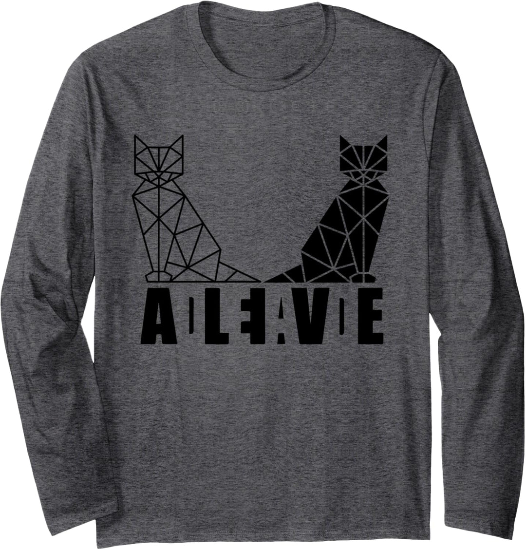 Schrödingers Katzenwissenschaft tot und lebendig Langarmshirt