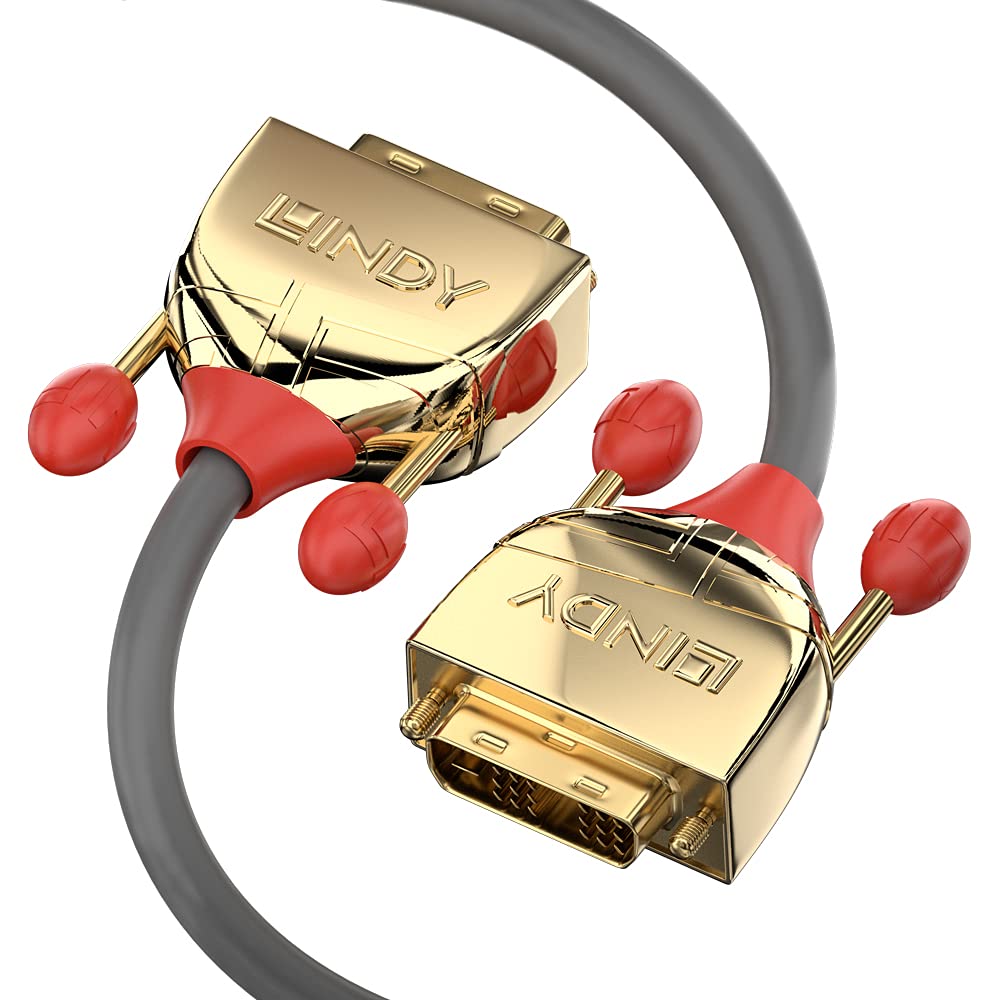 LINDY 36200 0.5m DVI-D Dual Link Kabel, Gold Line 0,5 m Gold Line, 0,5 m Gold Line