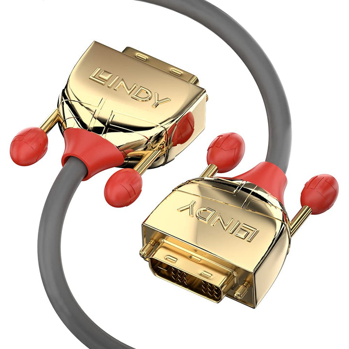 LINDY 36200 0.5m DVI-D Dual Link Kabel, Gold Line 0,5 m Gold Line, 0,5 m Gold Line