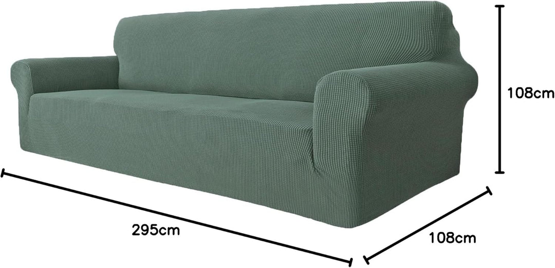 Ystyle Sofa überzug 4 Sitzer Mit Armlehne, Stretch Sofabezug rutschfest, Modern Sofa Cover Für Hunde