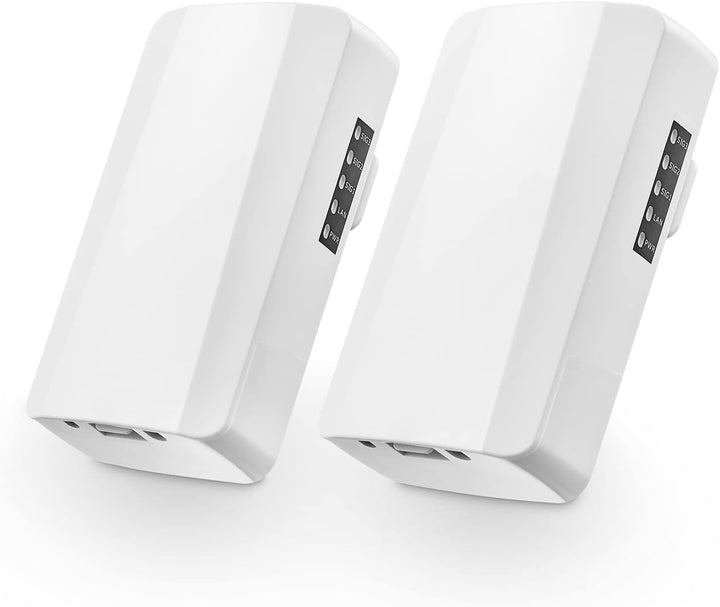 Drahtlose Brücke für den Aussenbereich, Punkt-zu-Punkt-WLAN-Brücke mit Ethernet-Anschluss, 2,4 GHz 5