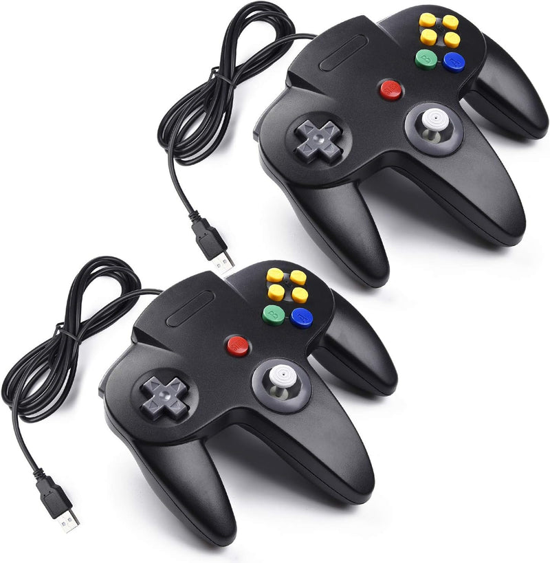 miadore 2X N64 Controller USB Gamepad Classic N 64 Controller Joypad Joystick Für Mac und Windows Ra