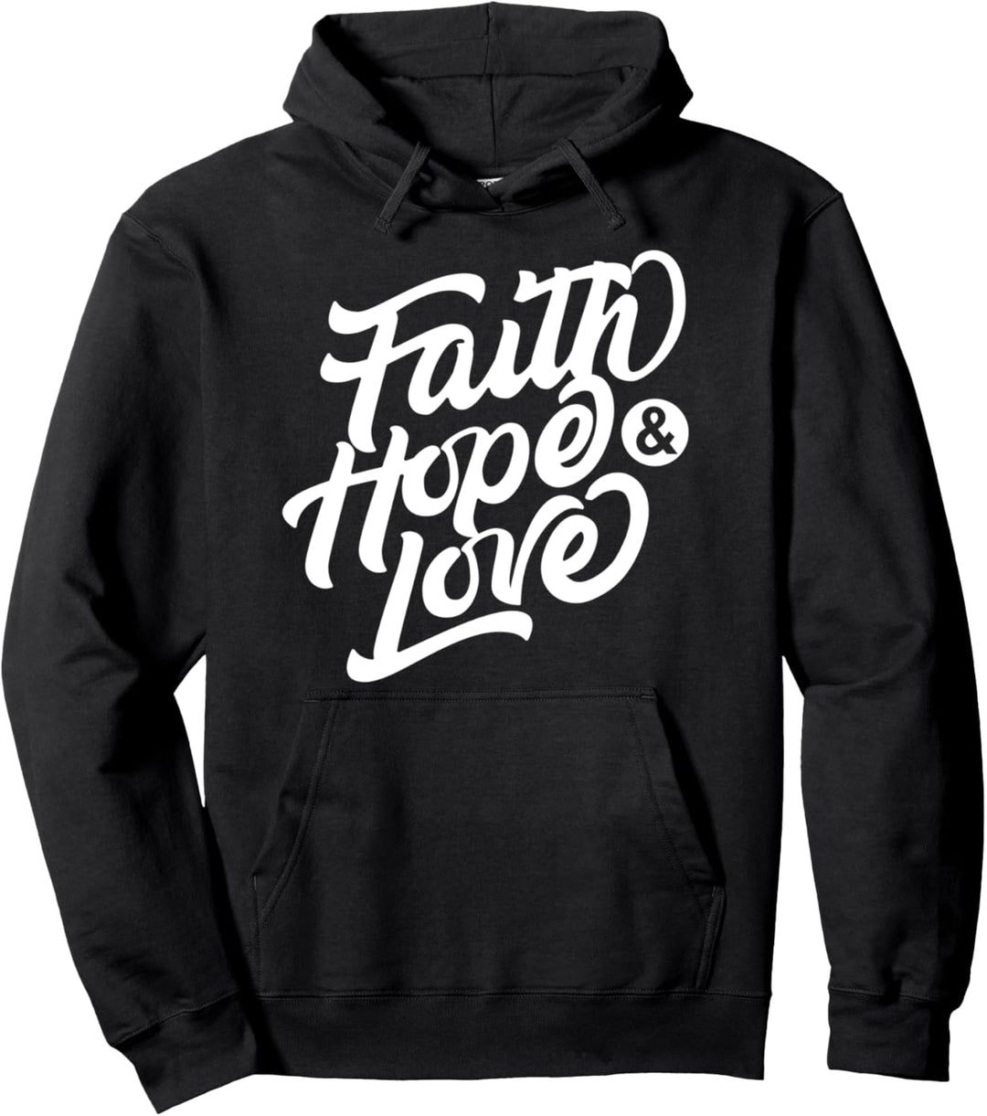 Glaube Hoffnung und Liebe Christliche Männer Frauen Ostern Pullover Hoodie