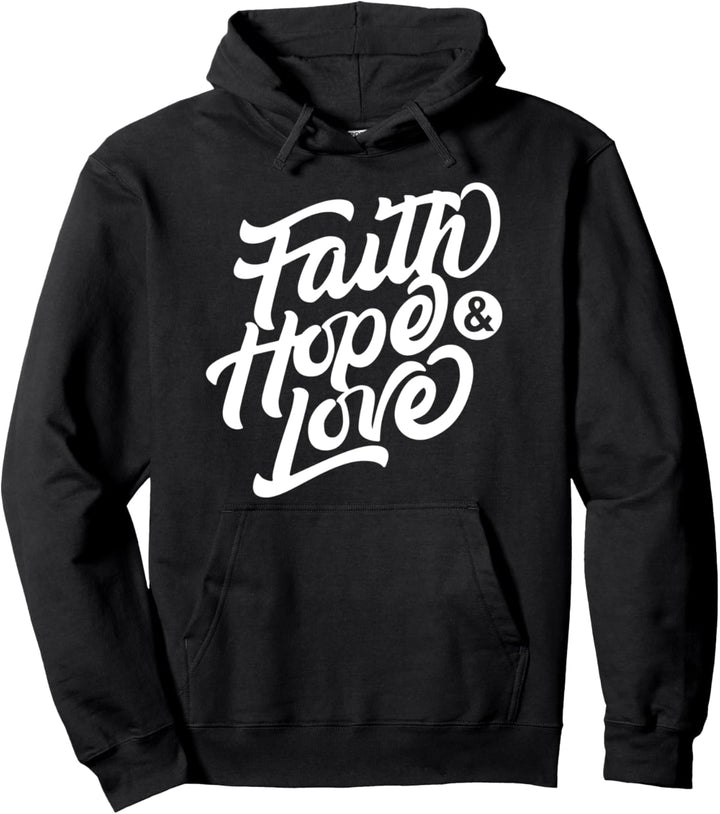 Glaube Hoffnung und Liebe Christliche Männer Frauen Ostern Pullover Hoodie