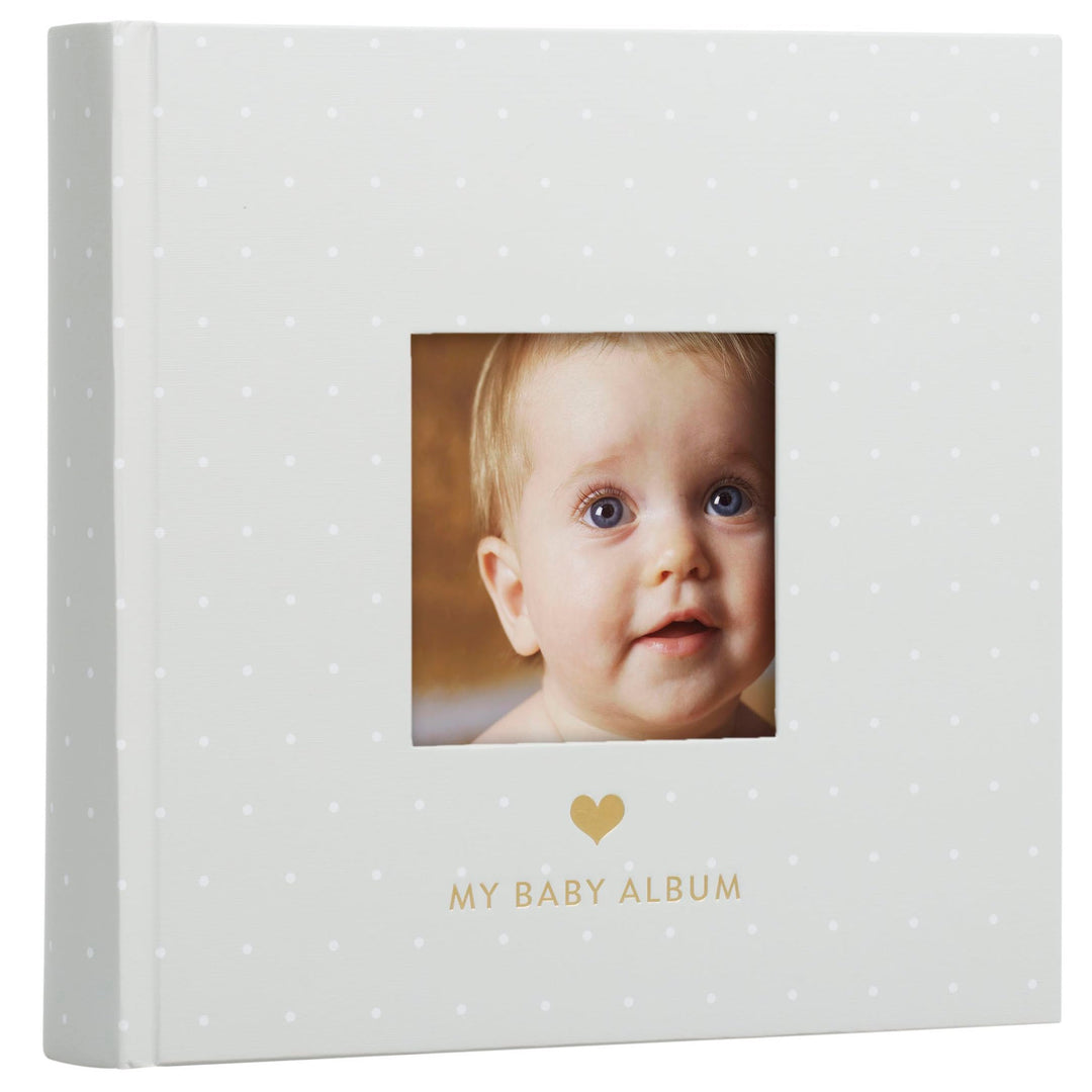 Pearhead My Baby Album, Baby Book Photo Keepsake for New and Expecting Parents, 50 Pages, Holds 200