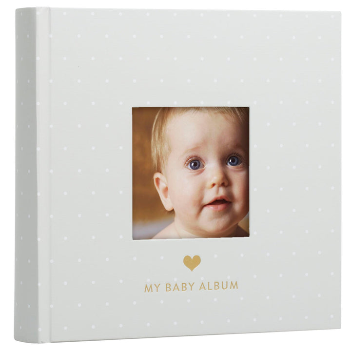 Pearhead My Baby Album, Baby Book Photo Keepsake for New and Expecting Parents, 50 Pages, Holds 200